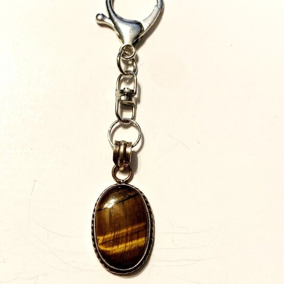 Tiger’s Eye Keychain – Protection, Confidence & Grounding Energy - Picture 3 of 7